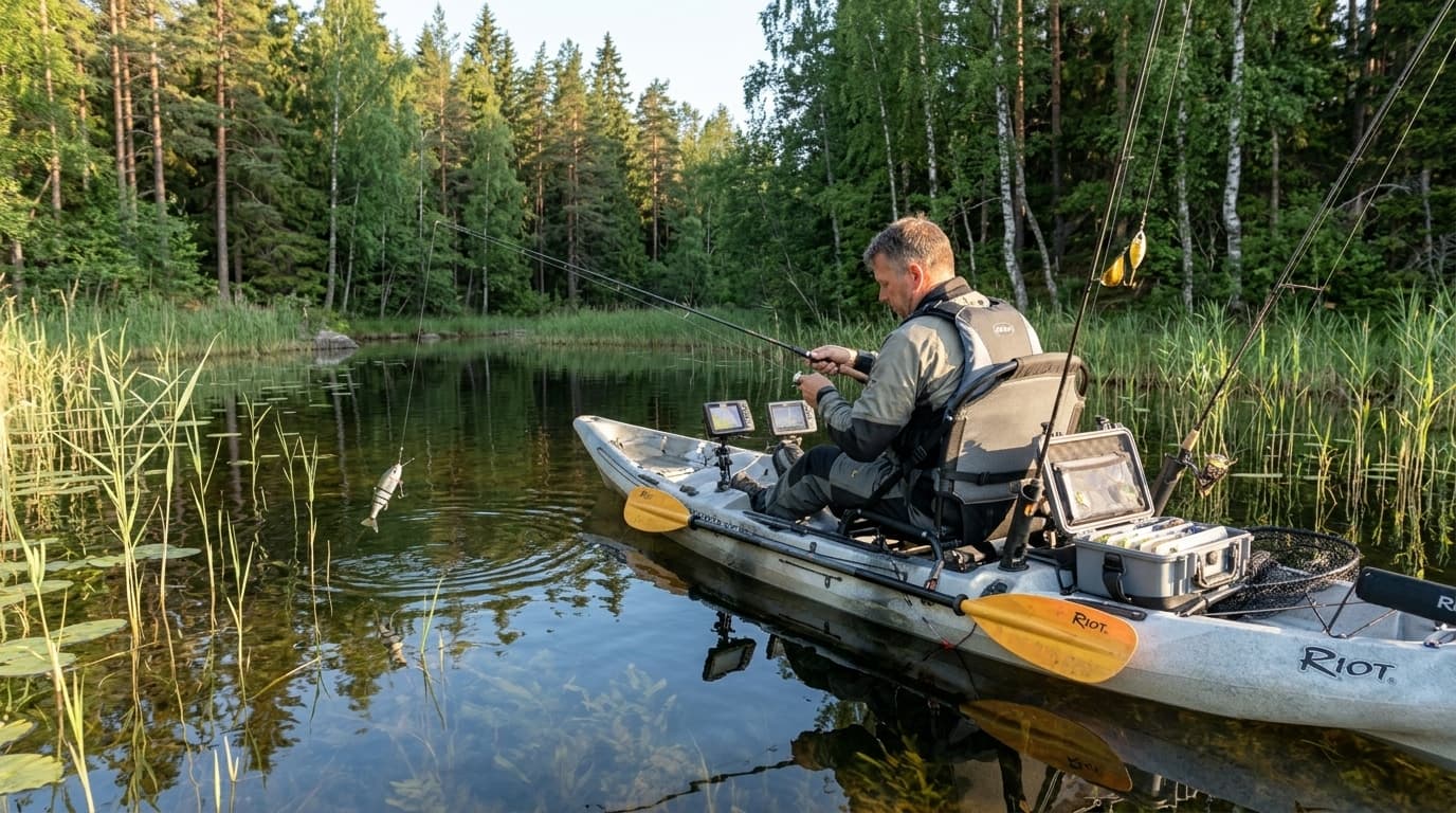 Fiske från fiskekajaken