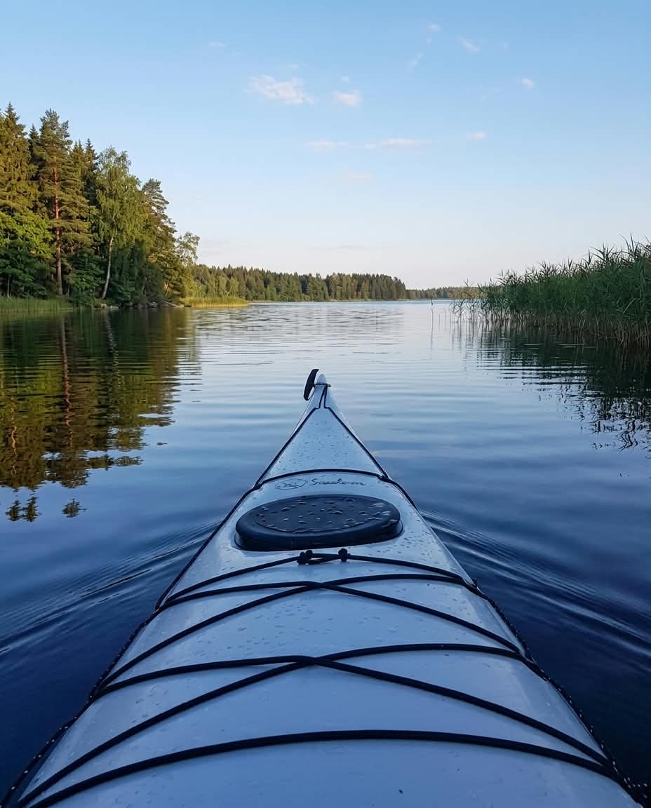 Utsikt från fiskekajaken